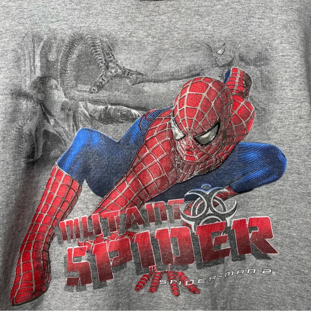 Marvel 2004 Spider-Man 2 Movie Promo Long Sleeve T-Shirt Youth Boys - Picture 3 of 13